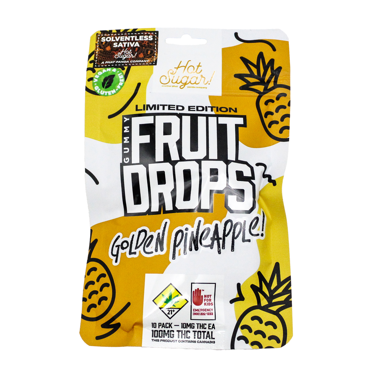 Golden Pineapple - Sativa [10pk] (100mg)