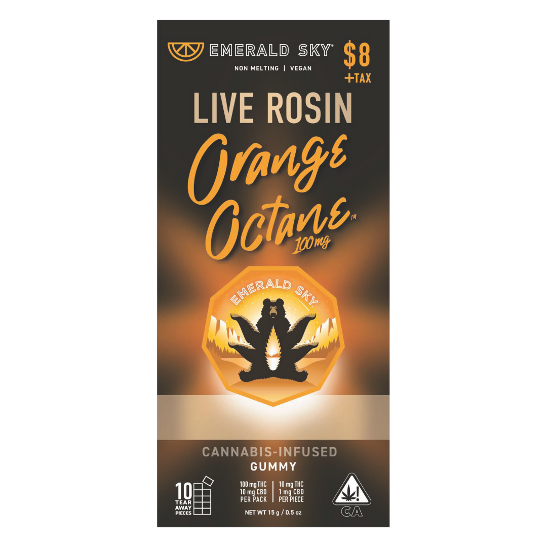 Live Rosin Orange Octane | 1pk/10mg - 100mg THC/10mg CBD | Sativa |