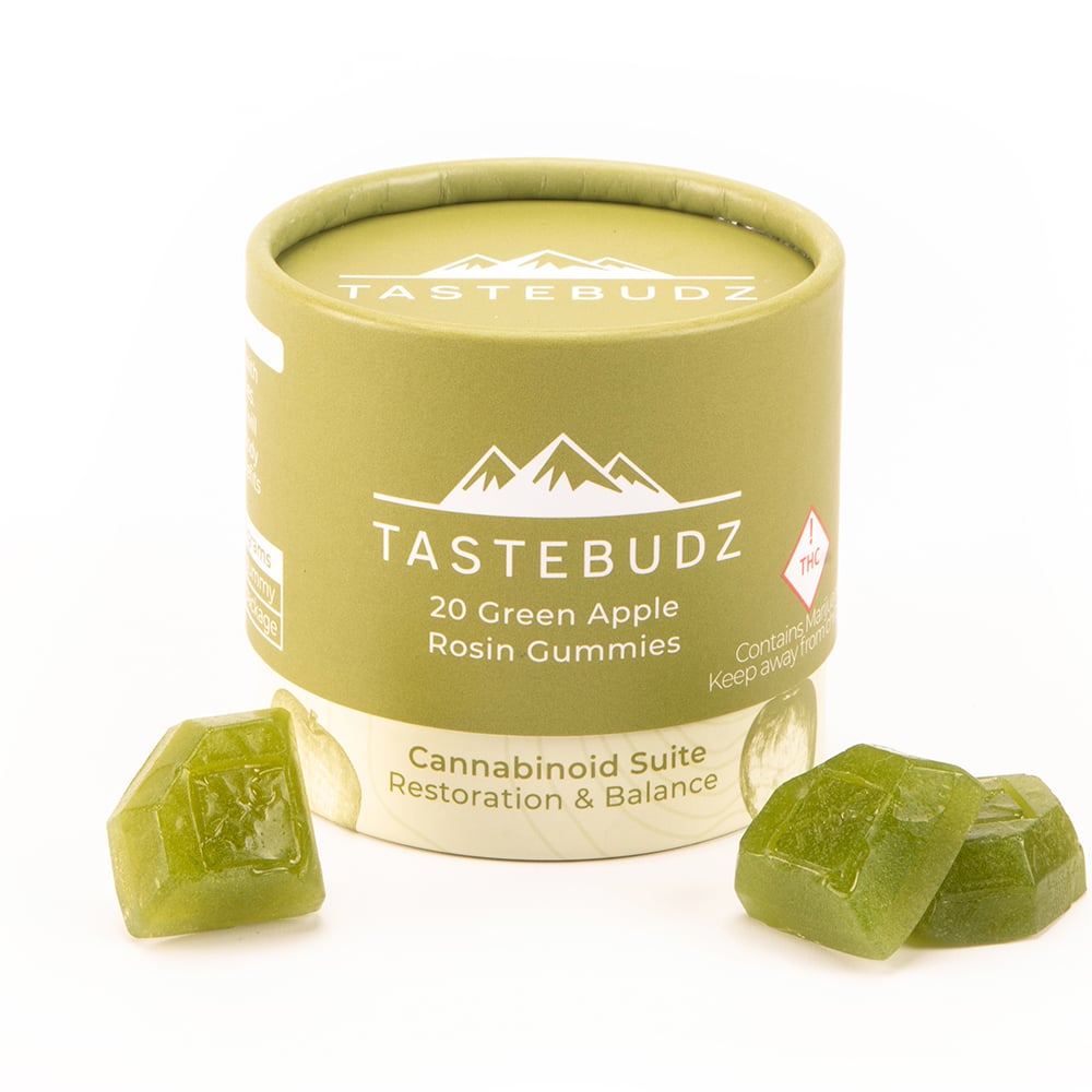 Green Apple Rosin Gummies | CBC | CBG | THC |