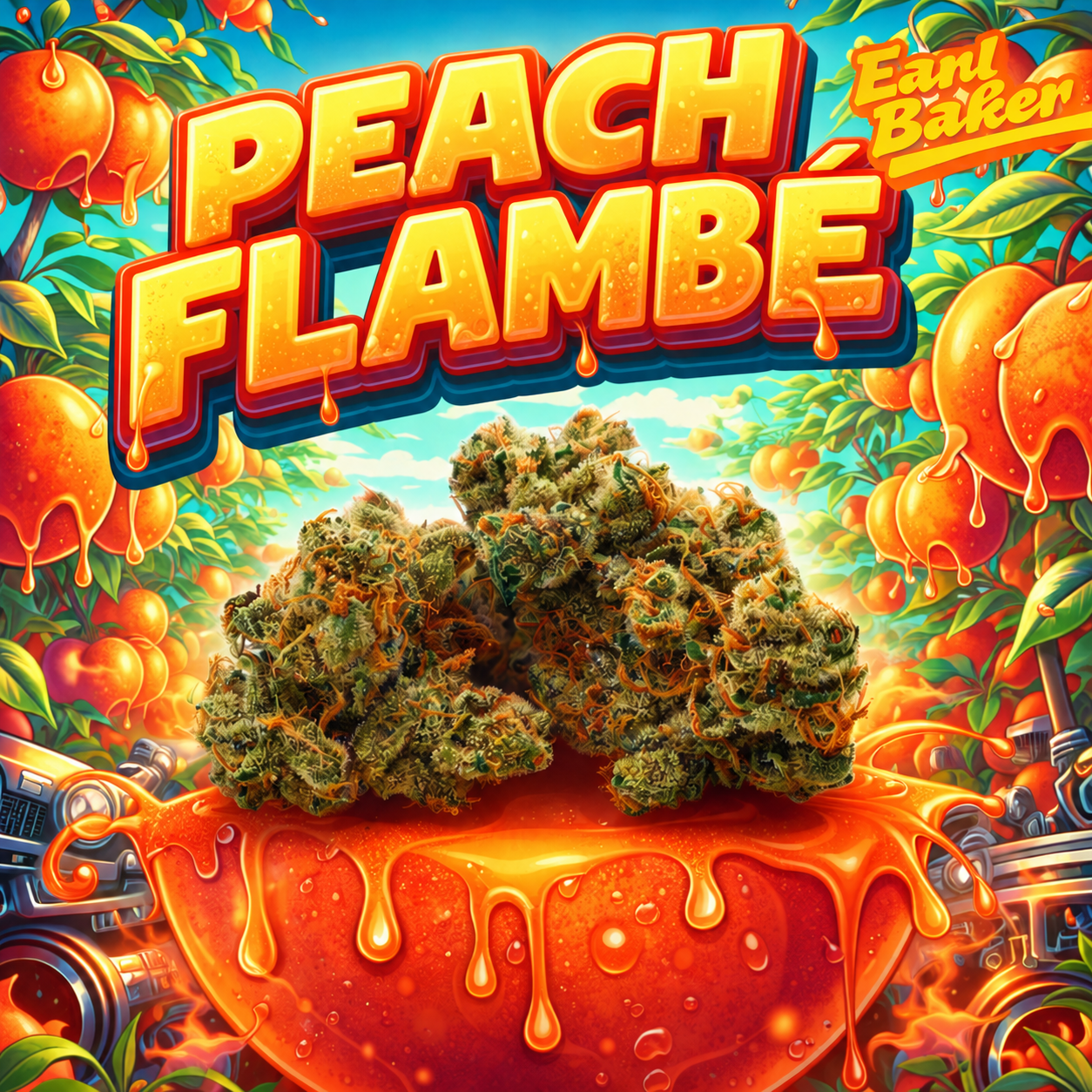 Peach Flambe