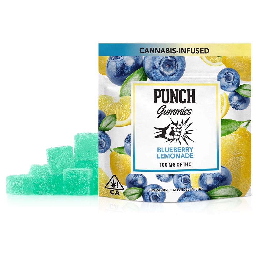Blueberry Lemonade [10pk] (100mg) Punch Gummies Jane