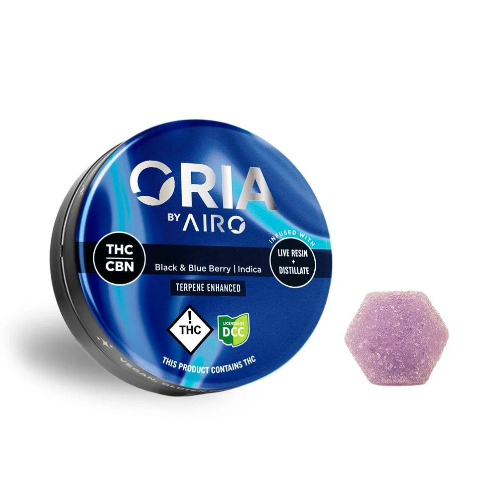 Airo Oria - Crescent Blues - Live Resin Gummies - 100mg - 10pk - Indica