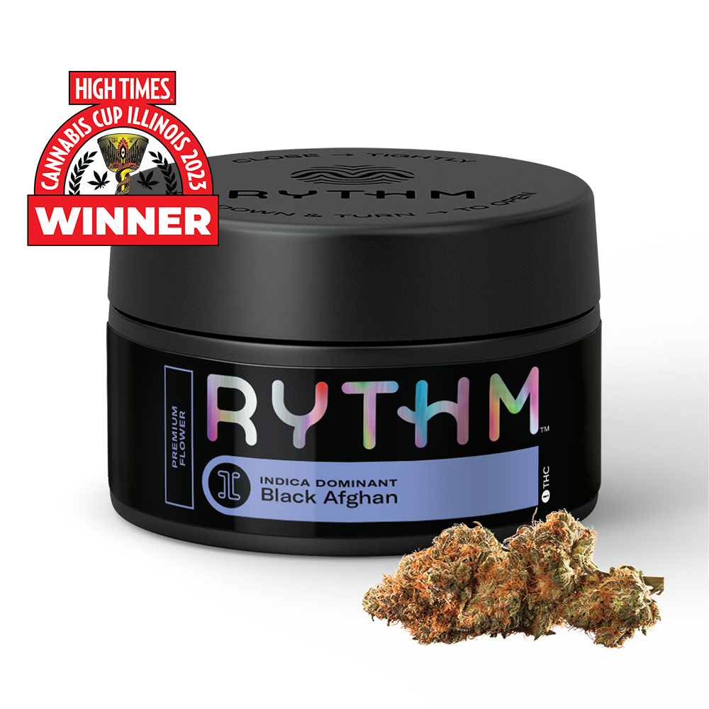 Black Afghan RYTHM Premium Flower RISE Dispensary