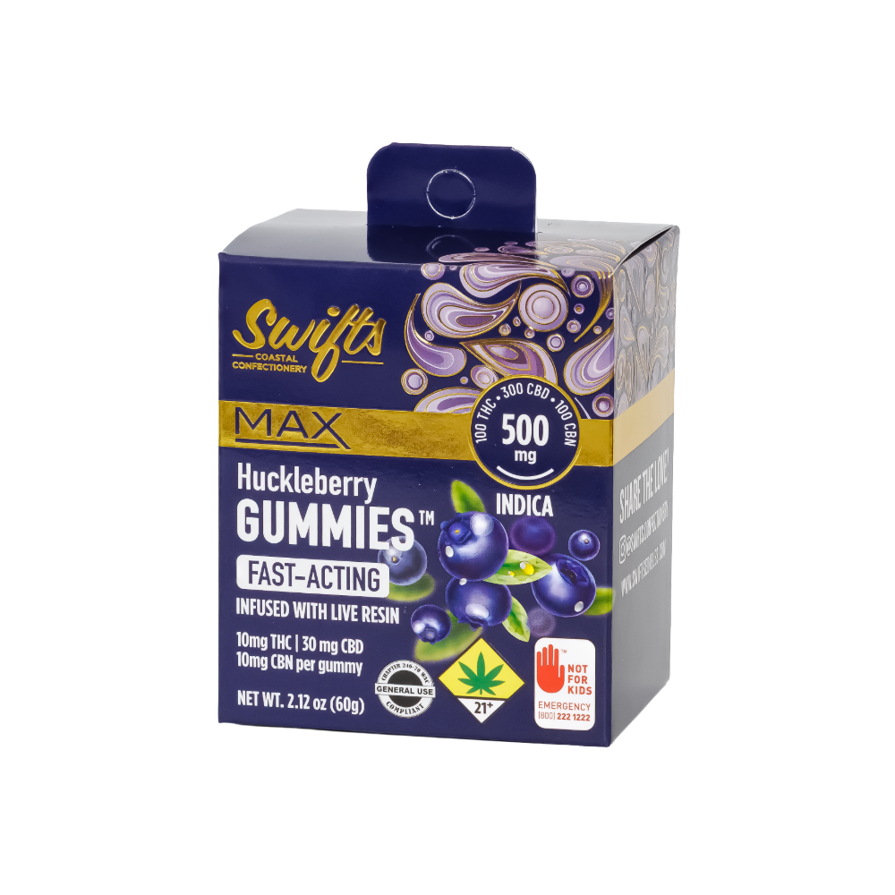 Huckleberry [10pk] (300mg CBD/100mg THC/ 50mg CBN/ 50mg CBG)