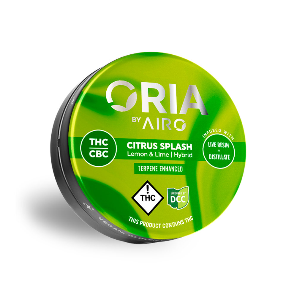 Airo Oria - Citrus Splash 2 1 + Cbc - Live Resin Gummies - 100mg - 10pk