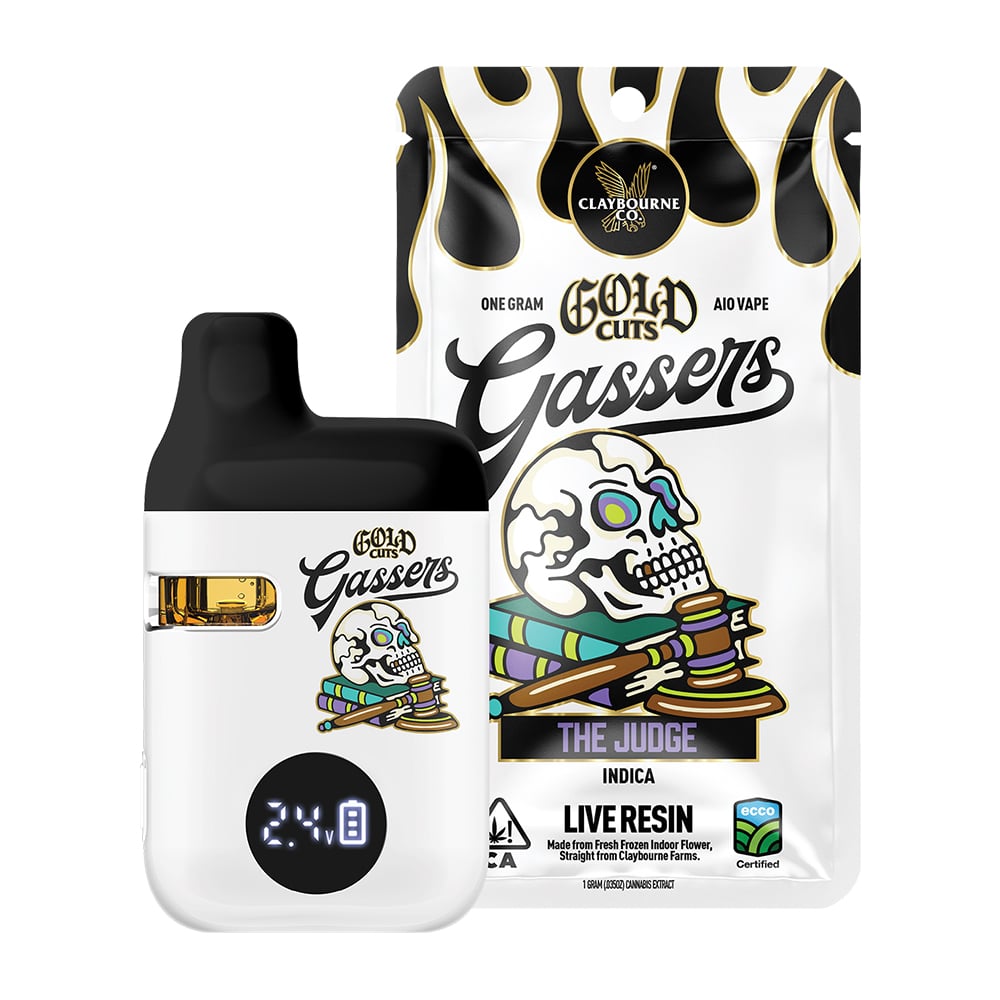 The Judge (1g) - Gassers All-In-One Gold Cuts Live Resin Vape