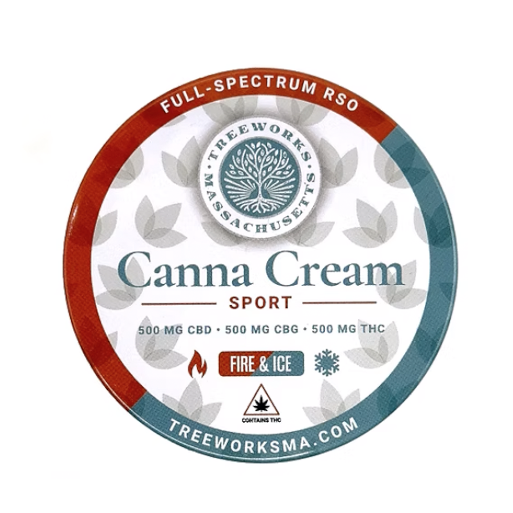 Canna Cream Sport - Fire & Ice (500mg CBD/500mg CBG/500mg THC)