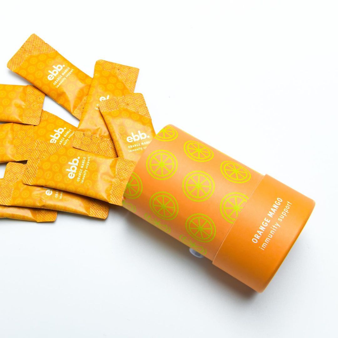 MED Orange Mango with Vitamin C (250mg) Ebb Powder Sticks Jane