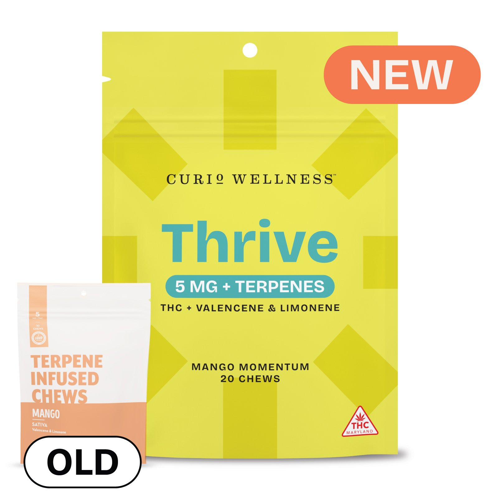 Thrive Mango Momentum [20pk] (100mg) Formerly Mango Terpene Infused Chews