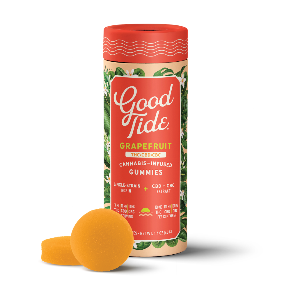 Grapefruit 1:1:1 CBD + CBC Single-Strain Rosin Gummies | Blissful | 100mg