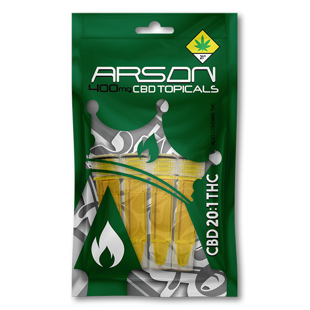 ARSON 201 CBD Topicals [4pk] (400mg) ARSON Topical Vials Jane