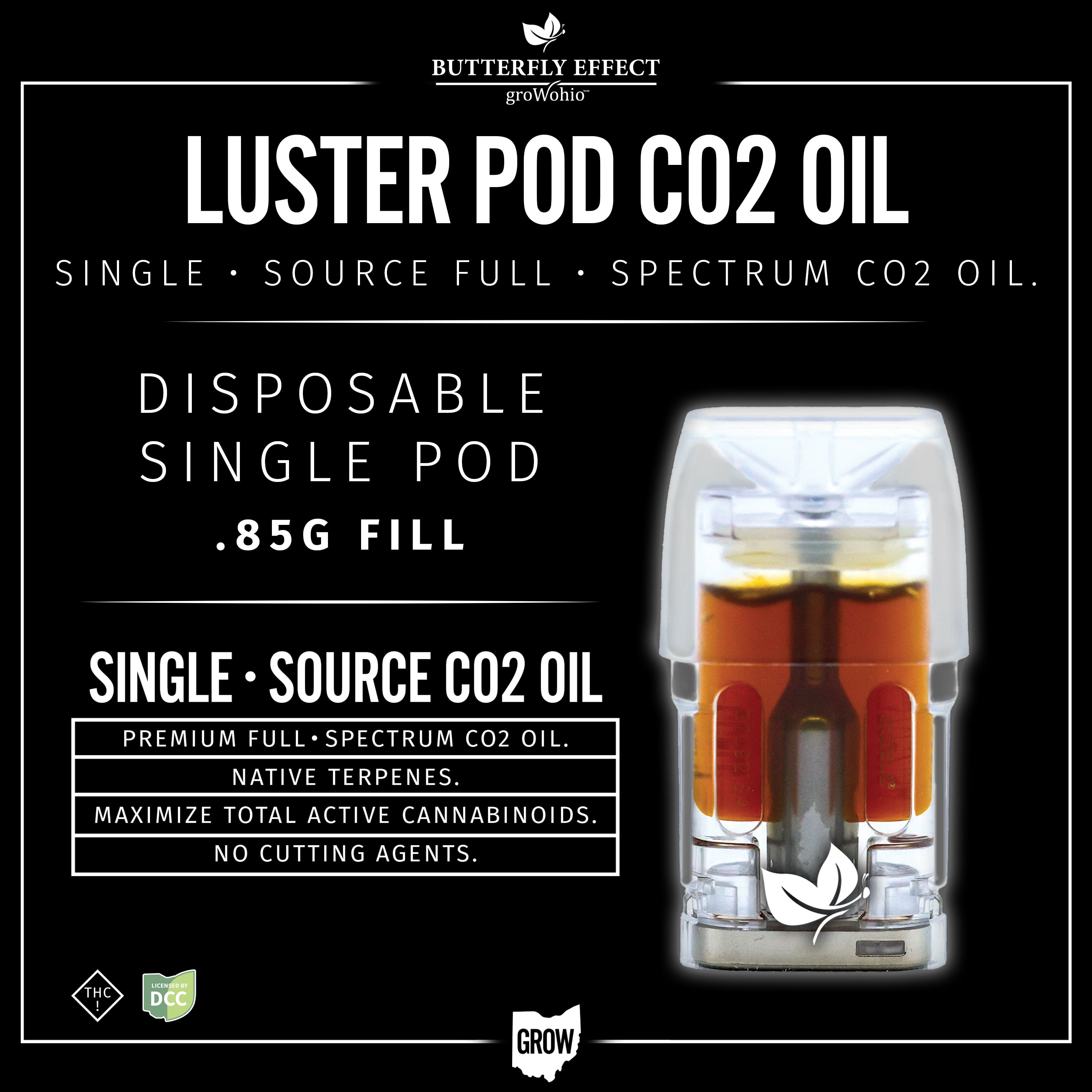 Butterfly Effect - Grmpz - Full Spectrum Luster Pod - 0.85g - Hybrid