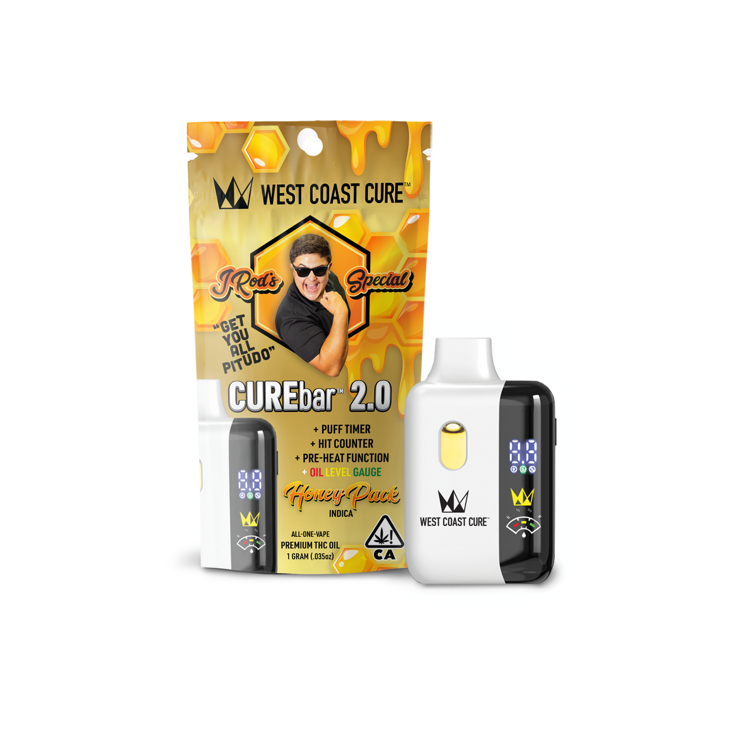 JROD SPECIAL HONEY PACK 1G CUREBAR 2.0 ALL IN ONE