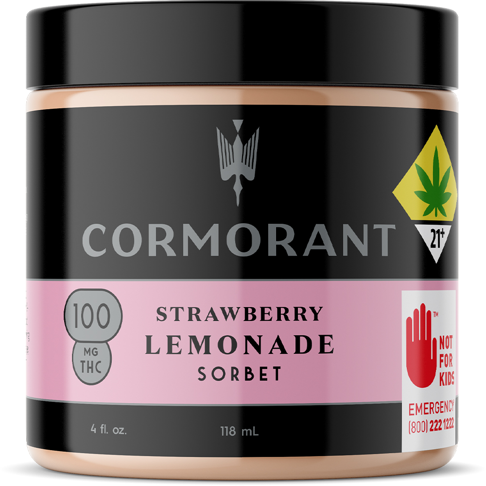 4 oz. Strawberry Lemonade Sorbet - 100 mg THC