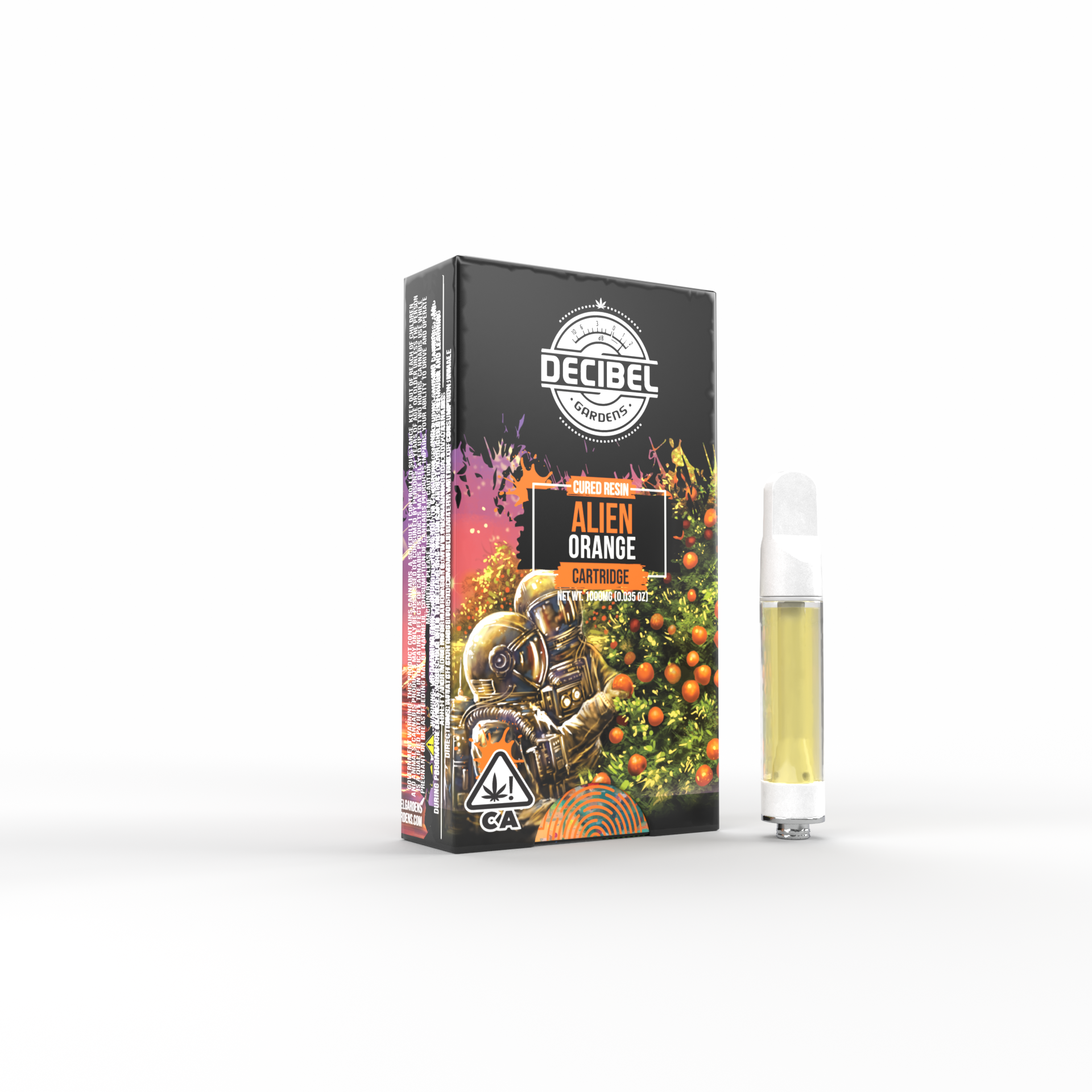 Alien Orange - Cured Resin Cart Alien Orange - Cured Resin Cart