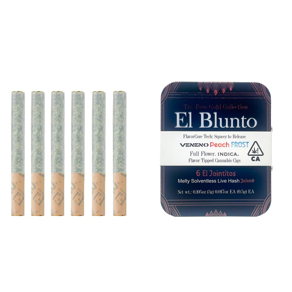 El Jointito 6pk - Veneno Peach Frost | Hash Infused [6 X .5g]