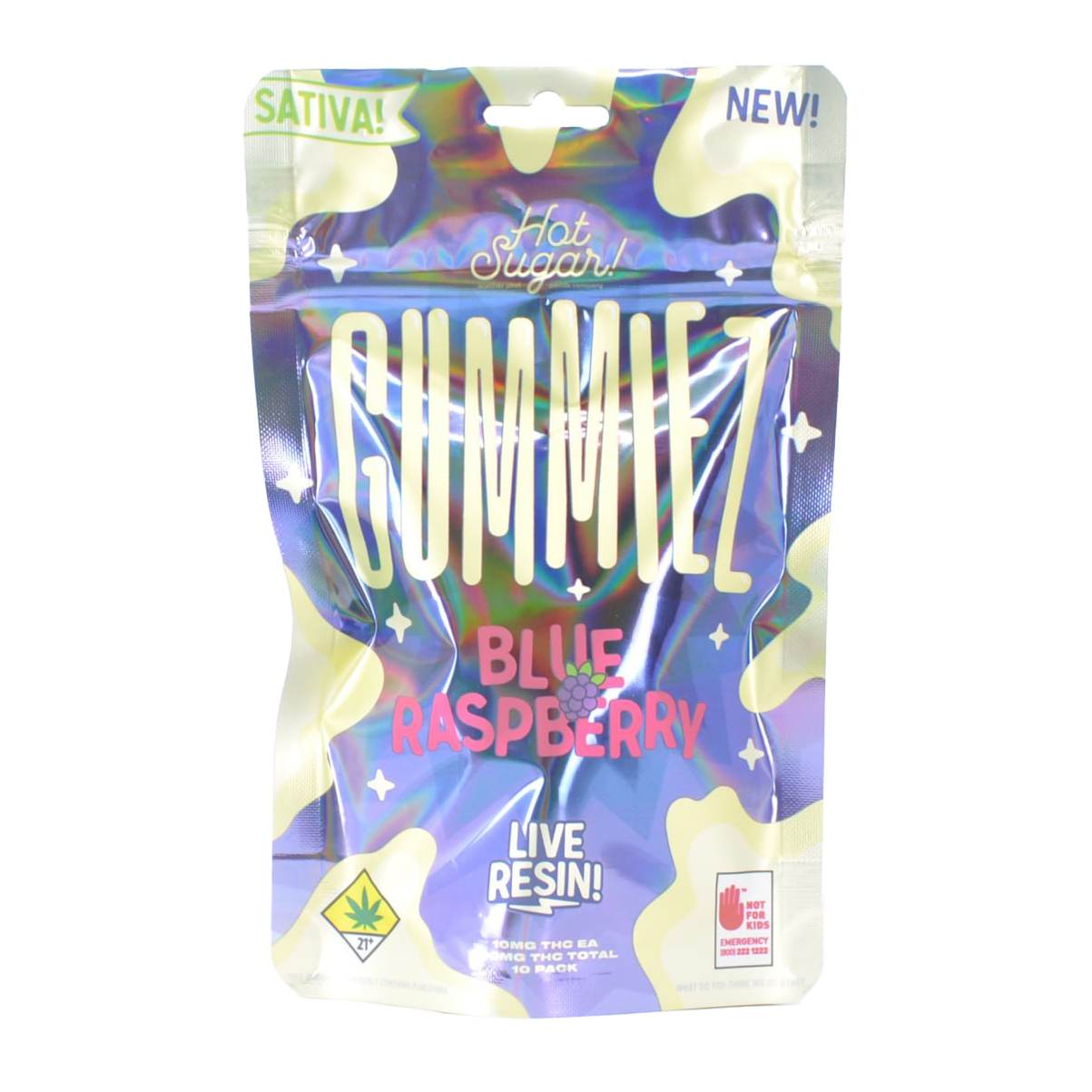 Blue Raspberry - Sativa [10pk] (100mg)