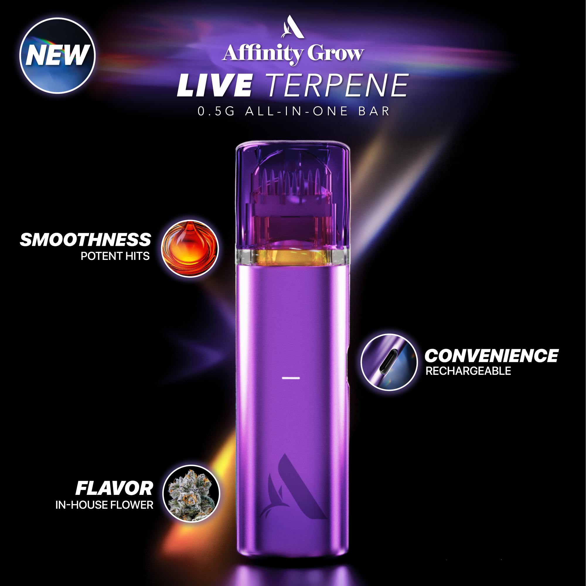 Affinity Grow - Ghost Train Haze (S) LT Disposable Vape (0.5g) C0090000701