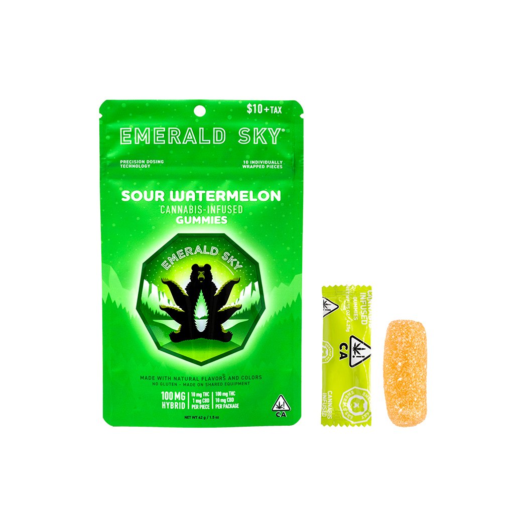Sour Watermelon | 10pk/10mg - 100mg | Hybrid | Sour Watermelon | 10pk/10mg - 100mg | Hybrid |