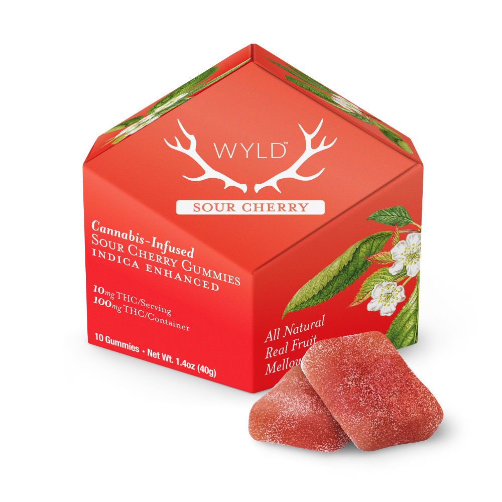 Sour Cherry Indica Enhanced Gummies | 100mg