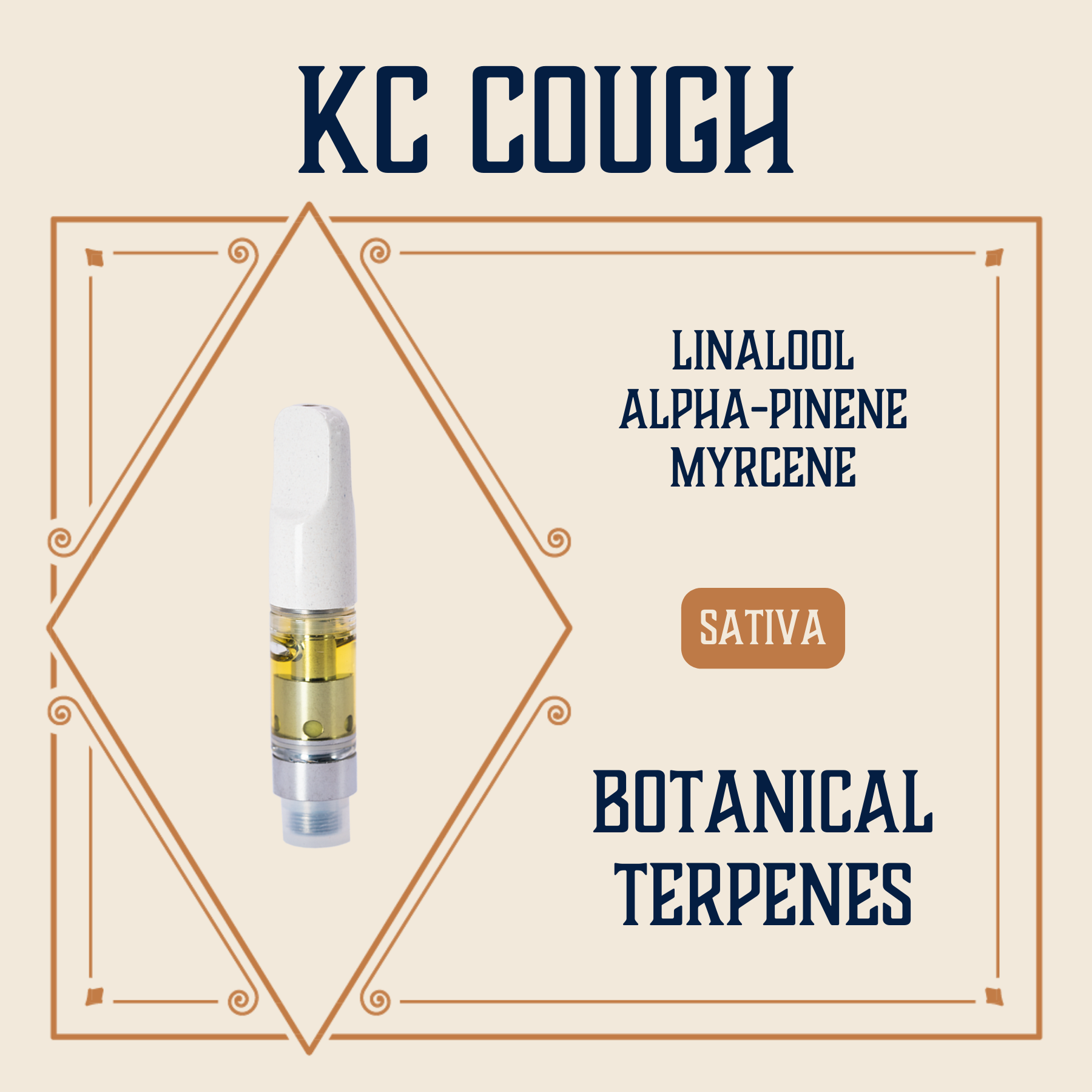 KC Cough Elevate Botanical Terp Cartridge Jane