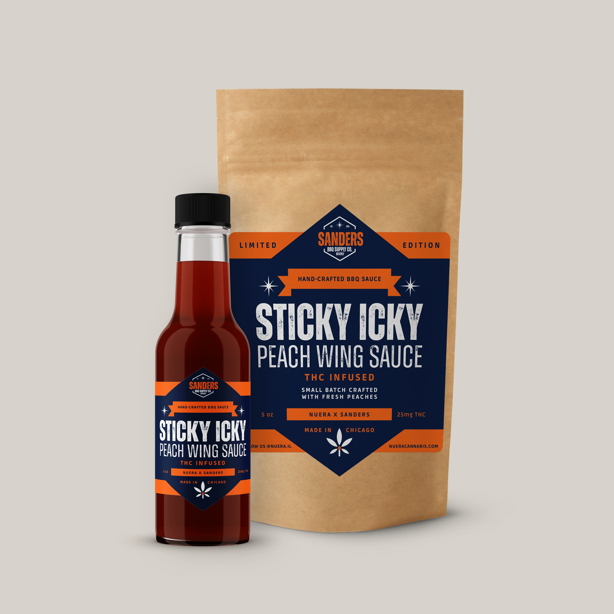 Sticky Icky Peach Wing Sauce [1pk] (25mg)