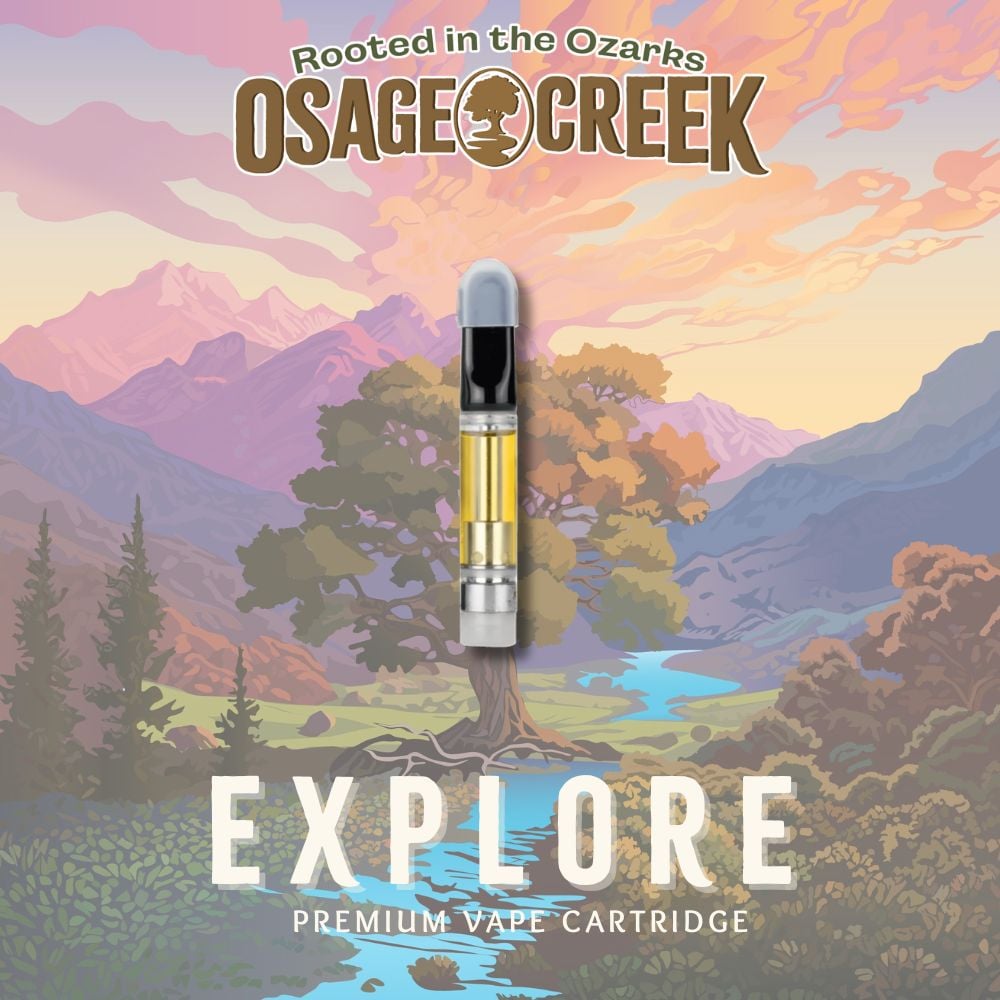 Shop Osage Creek 1000mg 2:1 Live Resin Cartridge: Lemon Kush