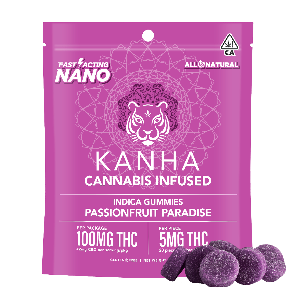 Passionfruit Paradise Indica [20pk] (100mg) KANHA FastActing
