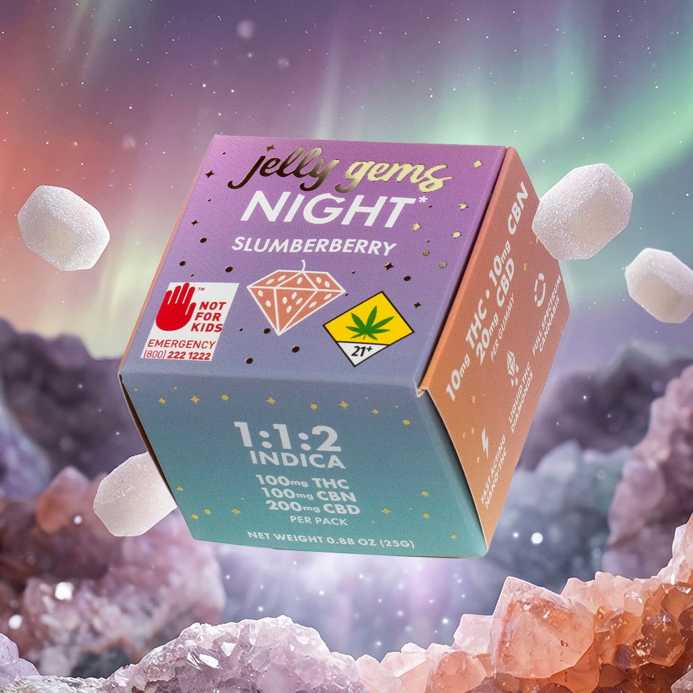 1:1:2 Slumberberry [10pk] (100mg THC/100mg CBN/200mg CBD)