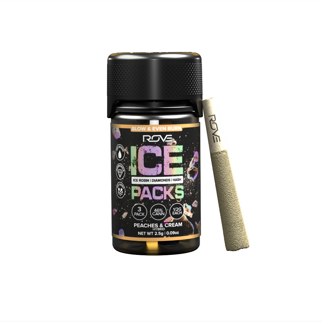 Peaches & Cream - Infused Ice Packs (Rosin, Hash, and Diamonds) [3x 0.5g]