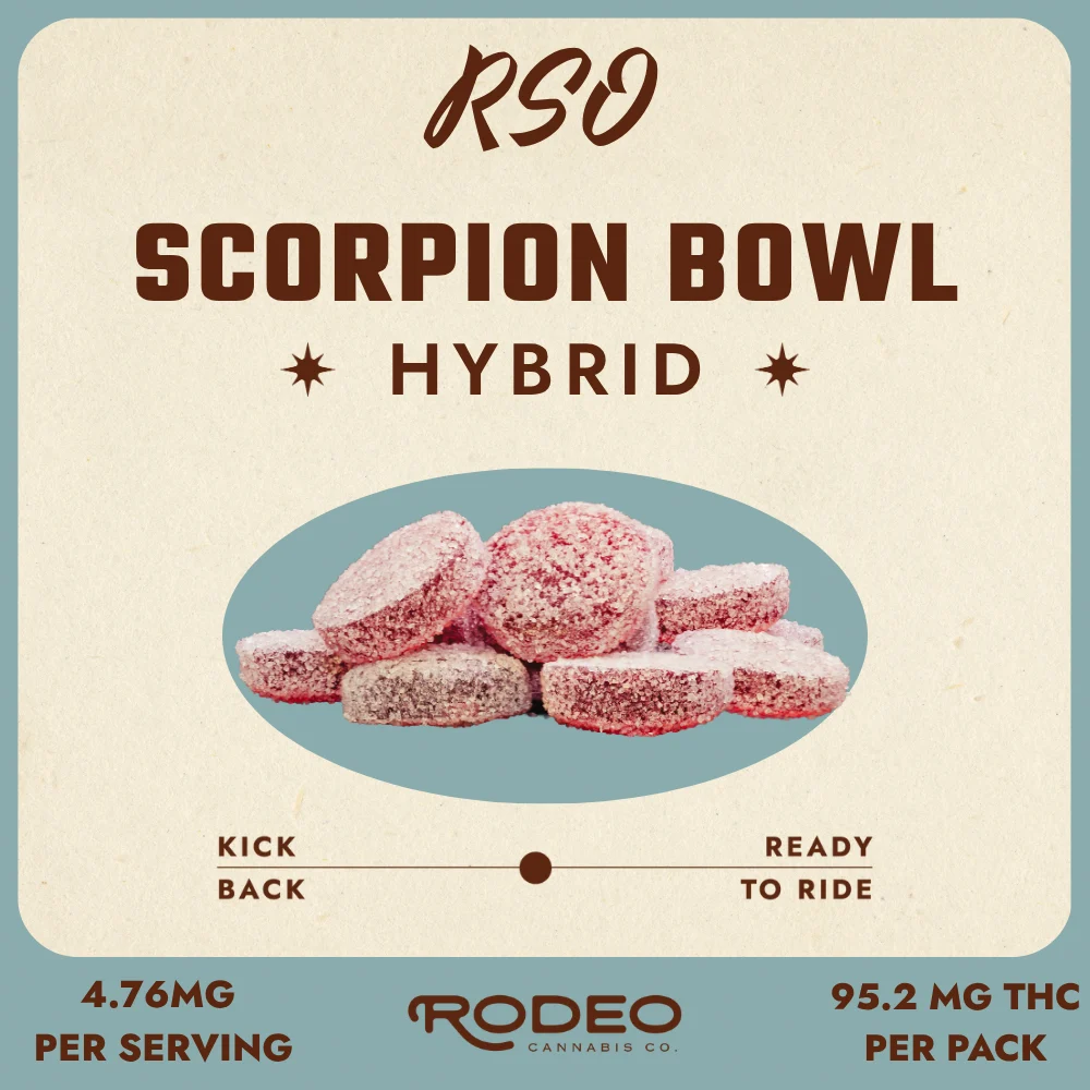 Rodeo Cannabis - Scorpion Bowl (H) RSO Gummies (4.63mg 20pk) C0070000463 Rodeo Cannabis - Scorpion Bowl (H) RSO Gummies (4.63mg 20pk) C0070000463