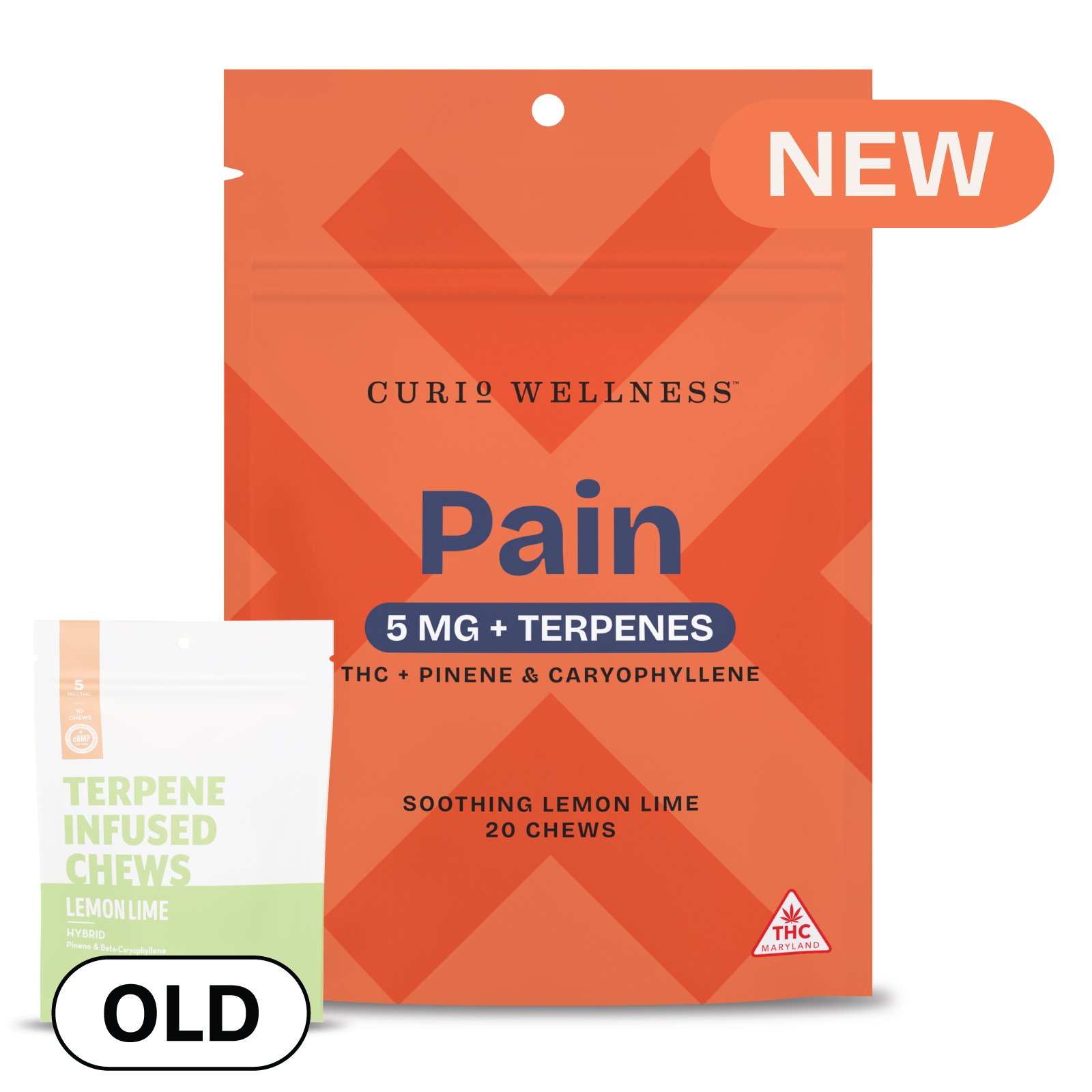 Pain Soothing Lemon Lime [20pk] (100mg) Formerly Lemon Lime Terpene Infused Chews