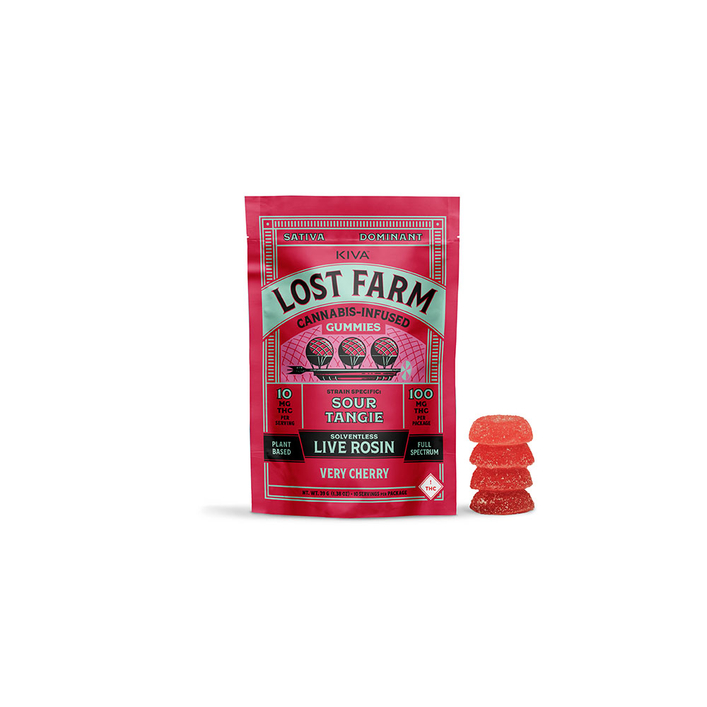 Lost Farm Gummies Live Rosin Very Cherry x Sour Tangie (S) 100mg 10pk