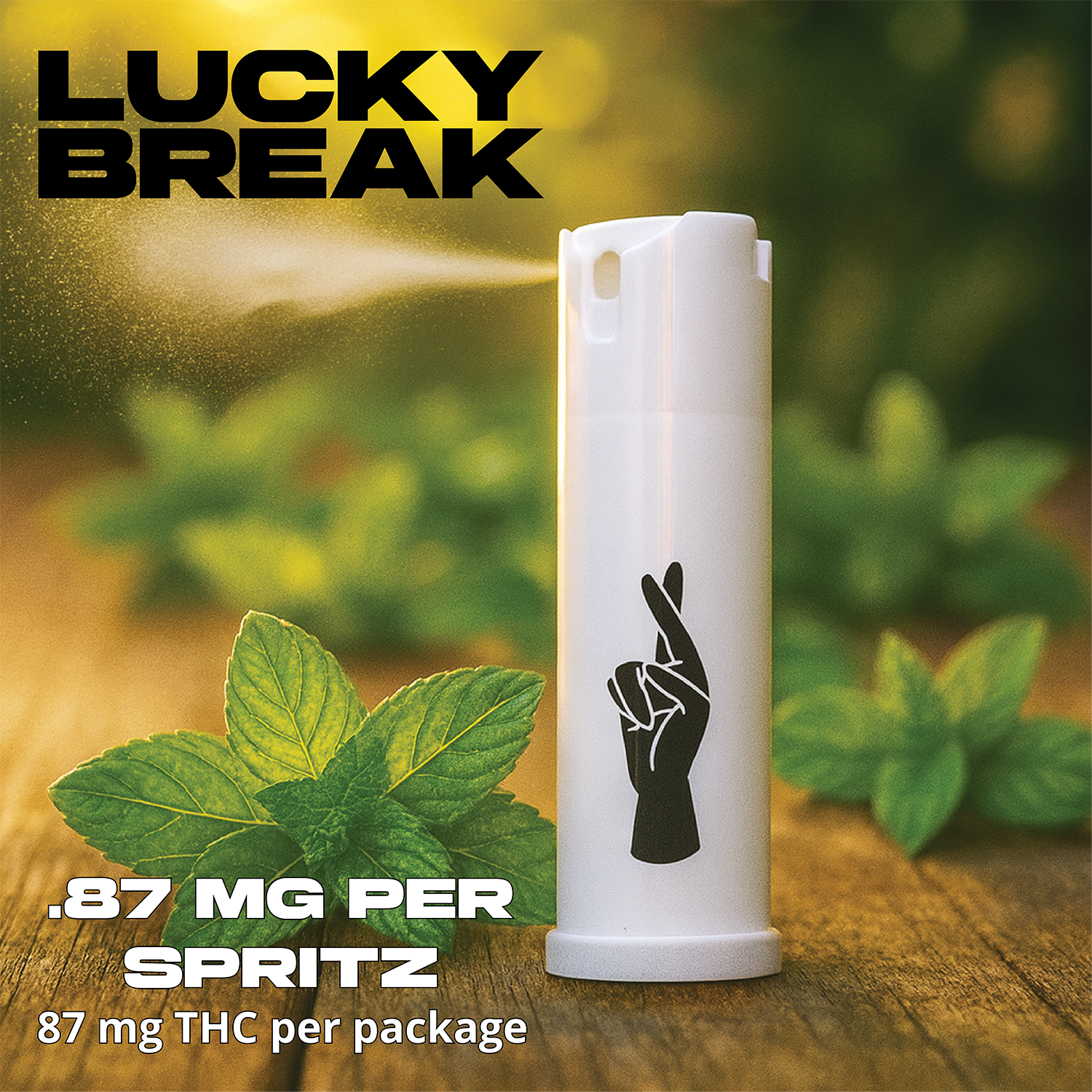 LB Spearmint Lucky Spritz 87mg H 00033