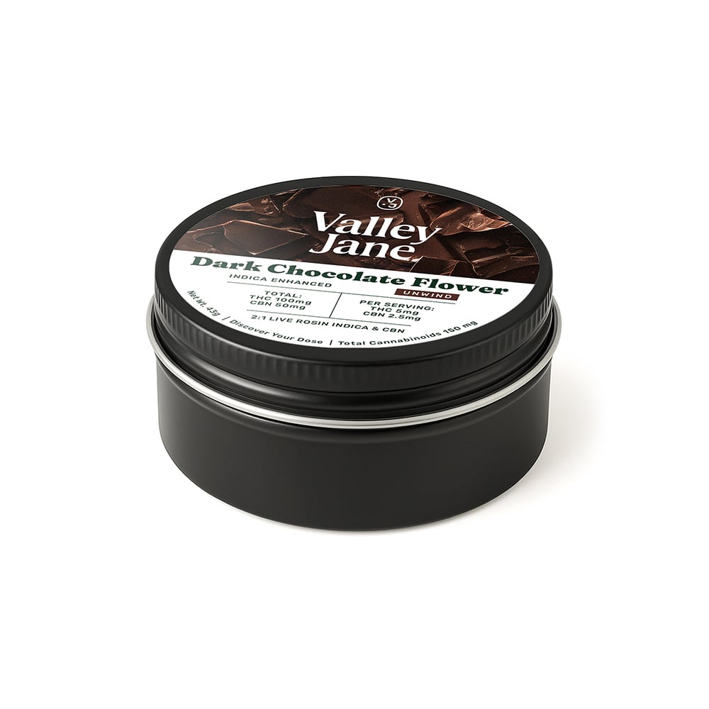 2:1 Dark Chocolate Flower - Unwind [20pk] (100mg THC/50mg CBN)