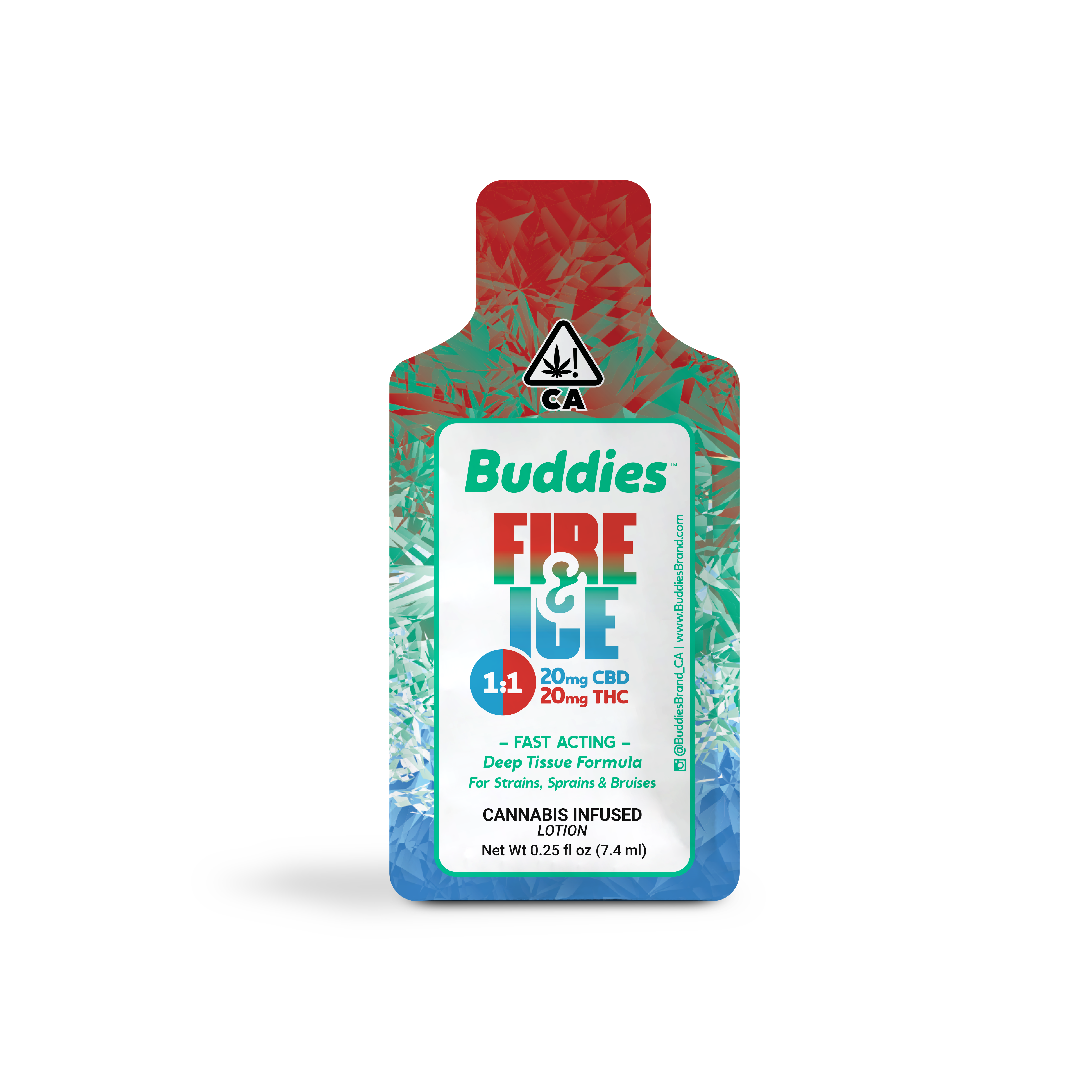 1:1 Fire & Ice [0.25oz] (20mg CBD/20mg THC)