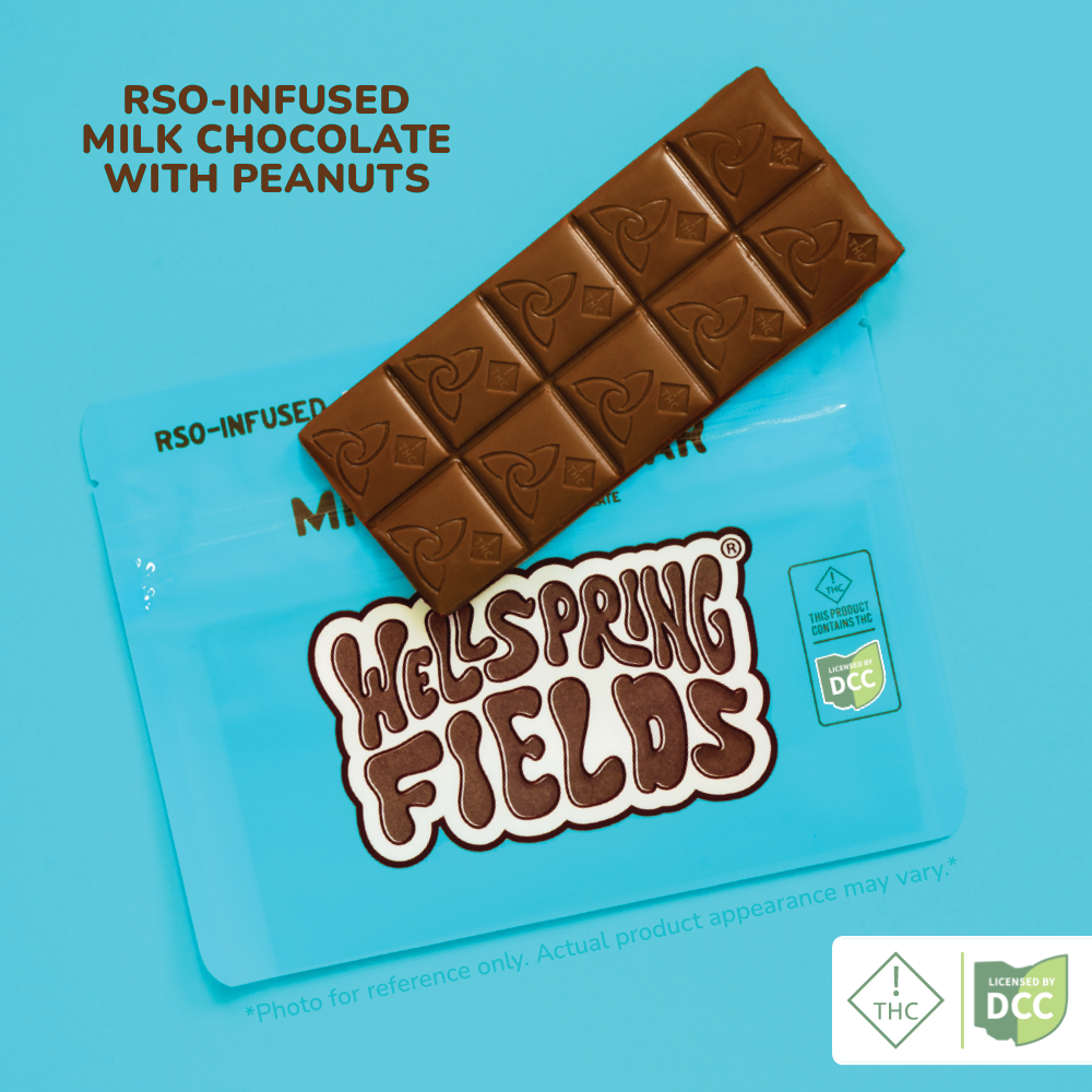 Wellspring Fields - Mr. Better Bar - RSO Infused Chocolate - 100mg - 10pk