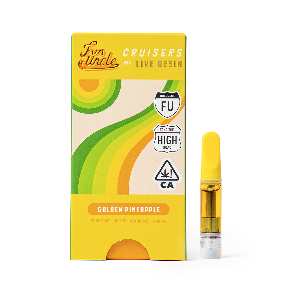 Golden Pineapple Fun Uncle Cruisers + Live Resin Cartridge Jane