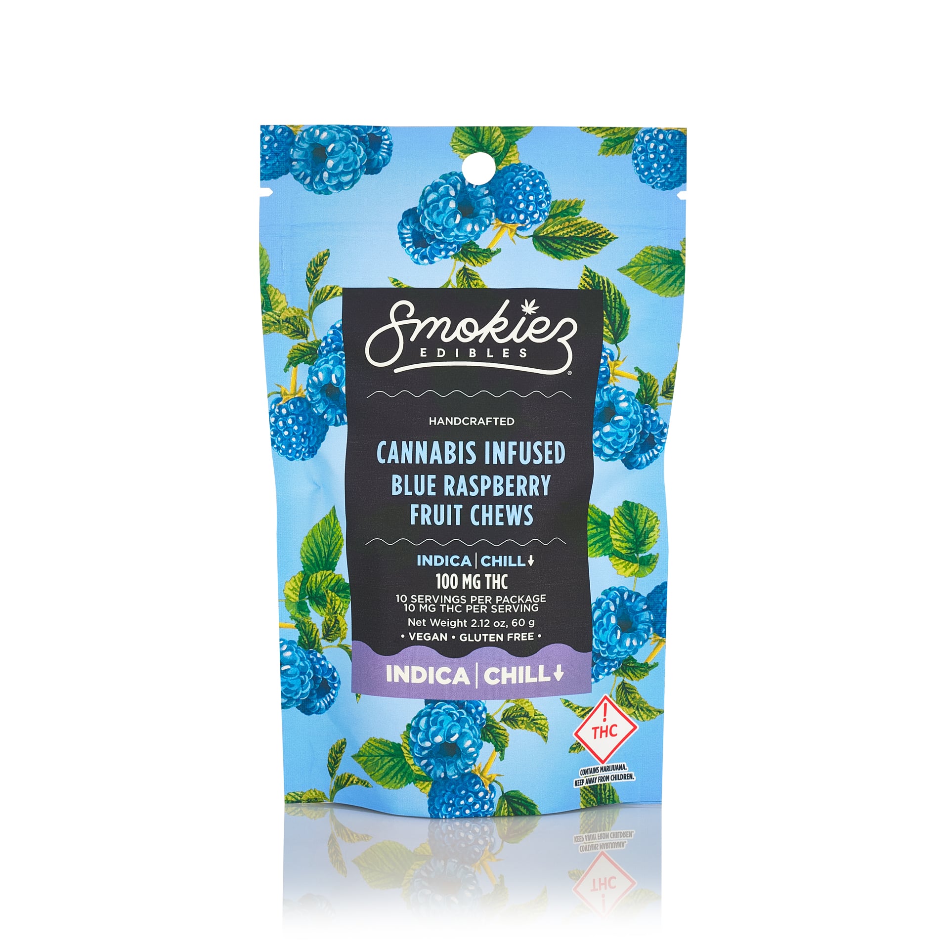 Blue Raspberry - Indica [10pk] (100mg)