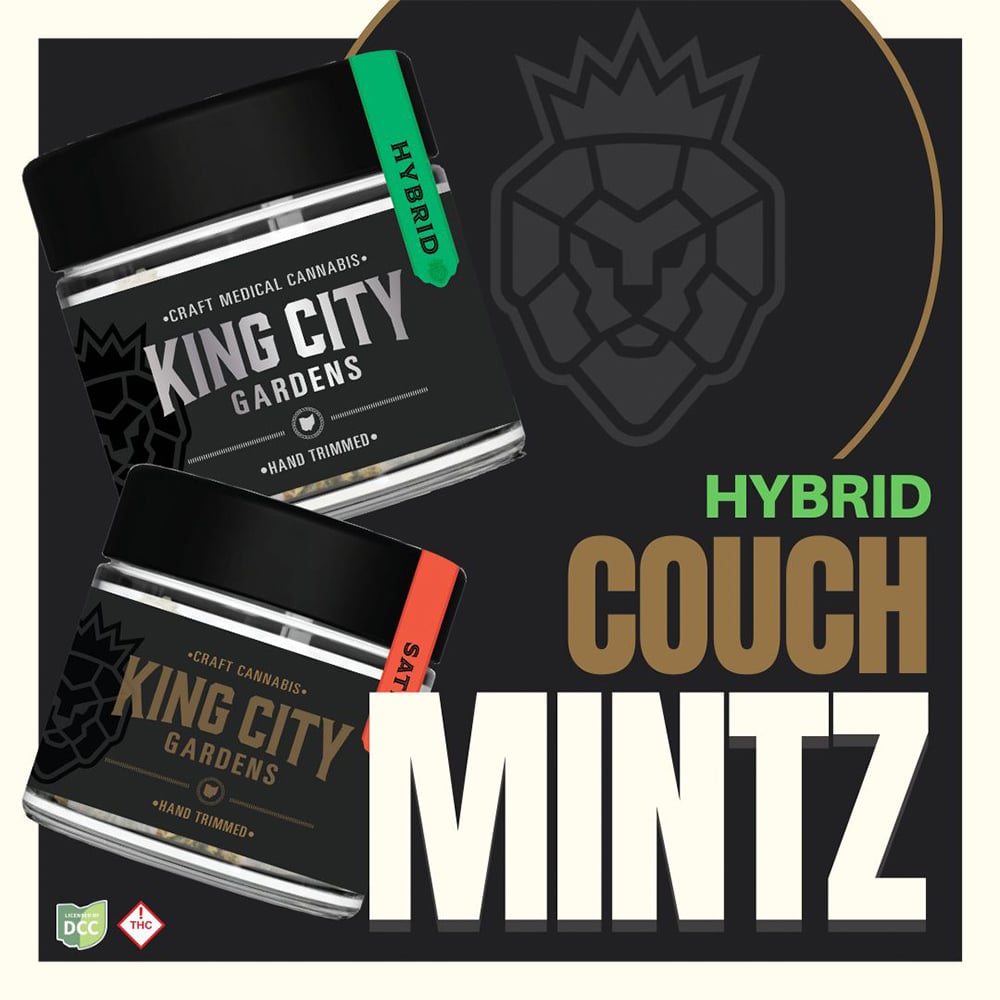CBDハーブ 剣豪3G 2パックセット Couch Mintz - 2.83g Whole Buds - Hybrid | King City Gardens | Bloom