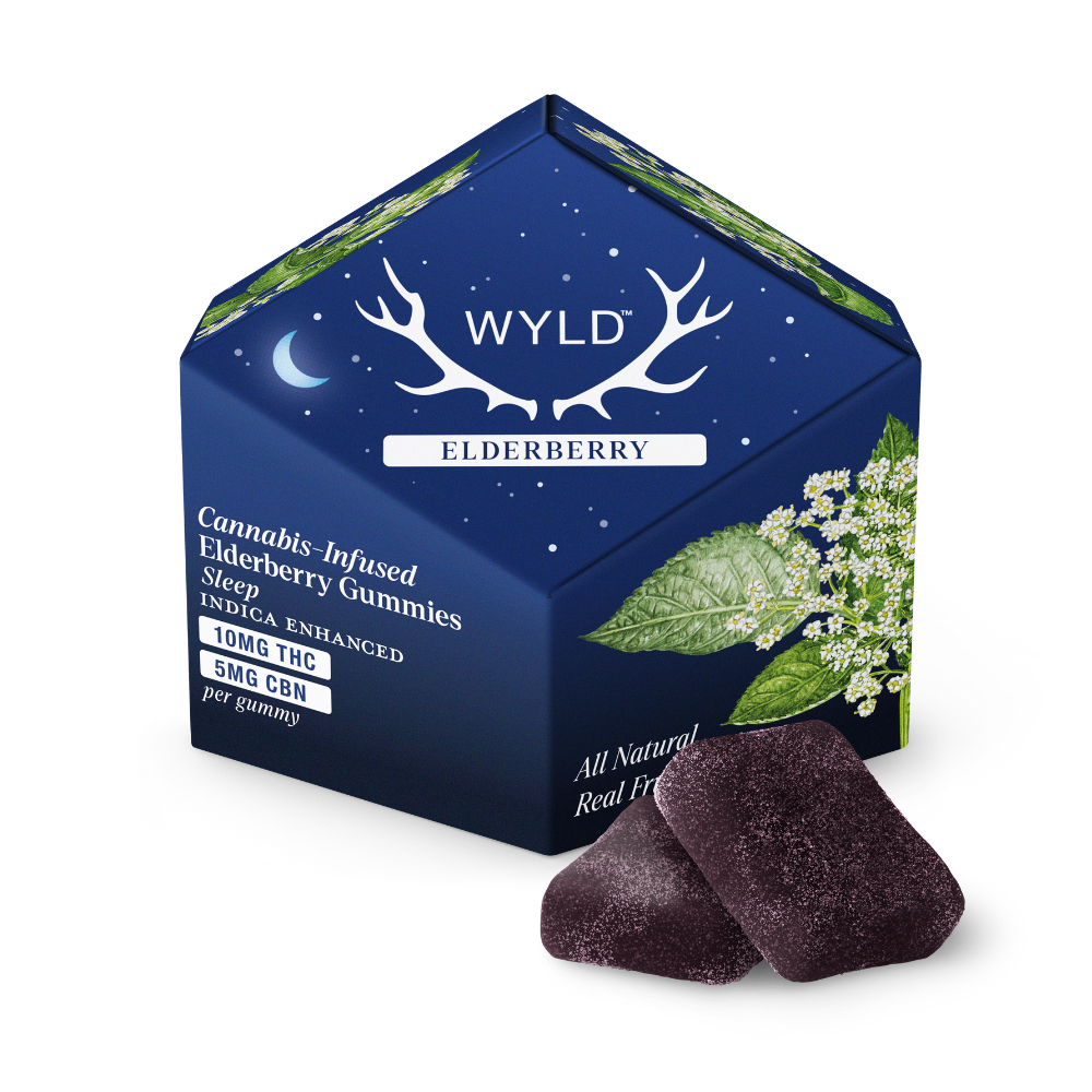 Elderberry 2:1 CBN + Indica Enhanced Gummies | 100mg THC:50mg CBN Elderberry 2:1 CBN + Indica Enhanced Gummies | 100mg THC:50mg CBN