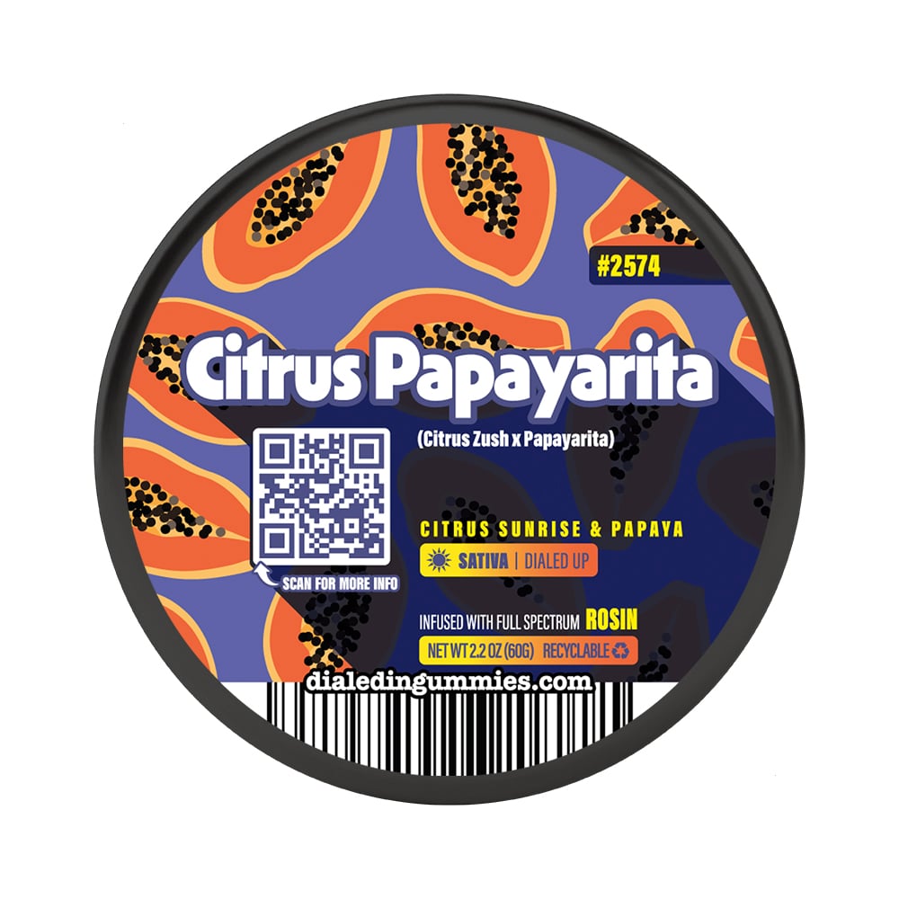 100mg - Citrus Papayarita #2574 - Rosin Gummies (10pk)