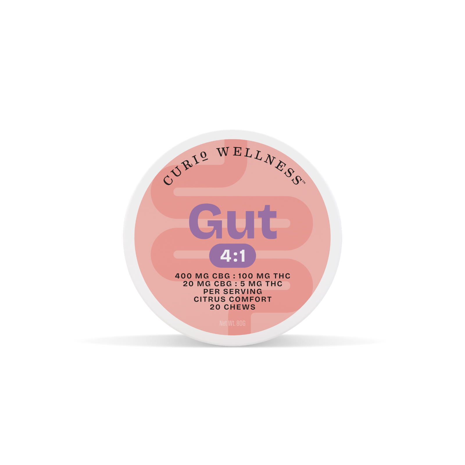 Gut | 4:1 Citrus Ginger [20pk] (100mg CBG/10mg THC)