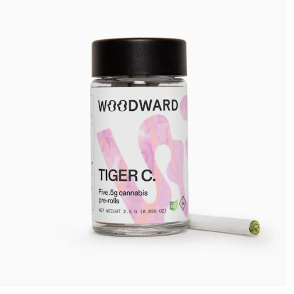 WOODWARD FINE CANNABIS - TIGER CANDY - PREROLL - [2.5G] - 5PK - HYBRID