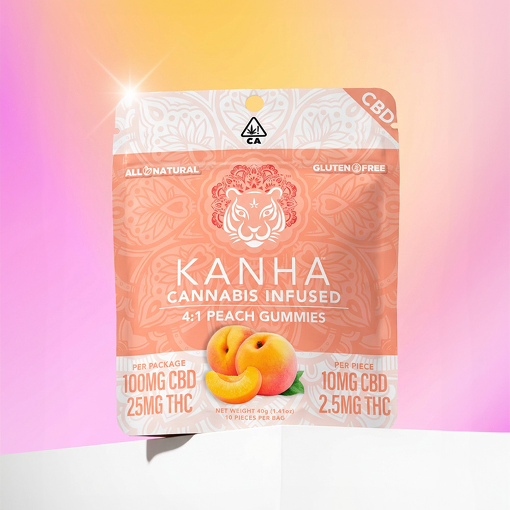 4:1 Peach [10pk] (100mg CBD/25mg THC)