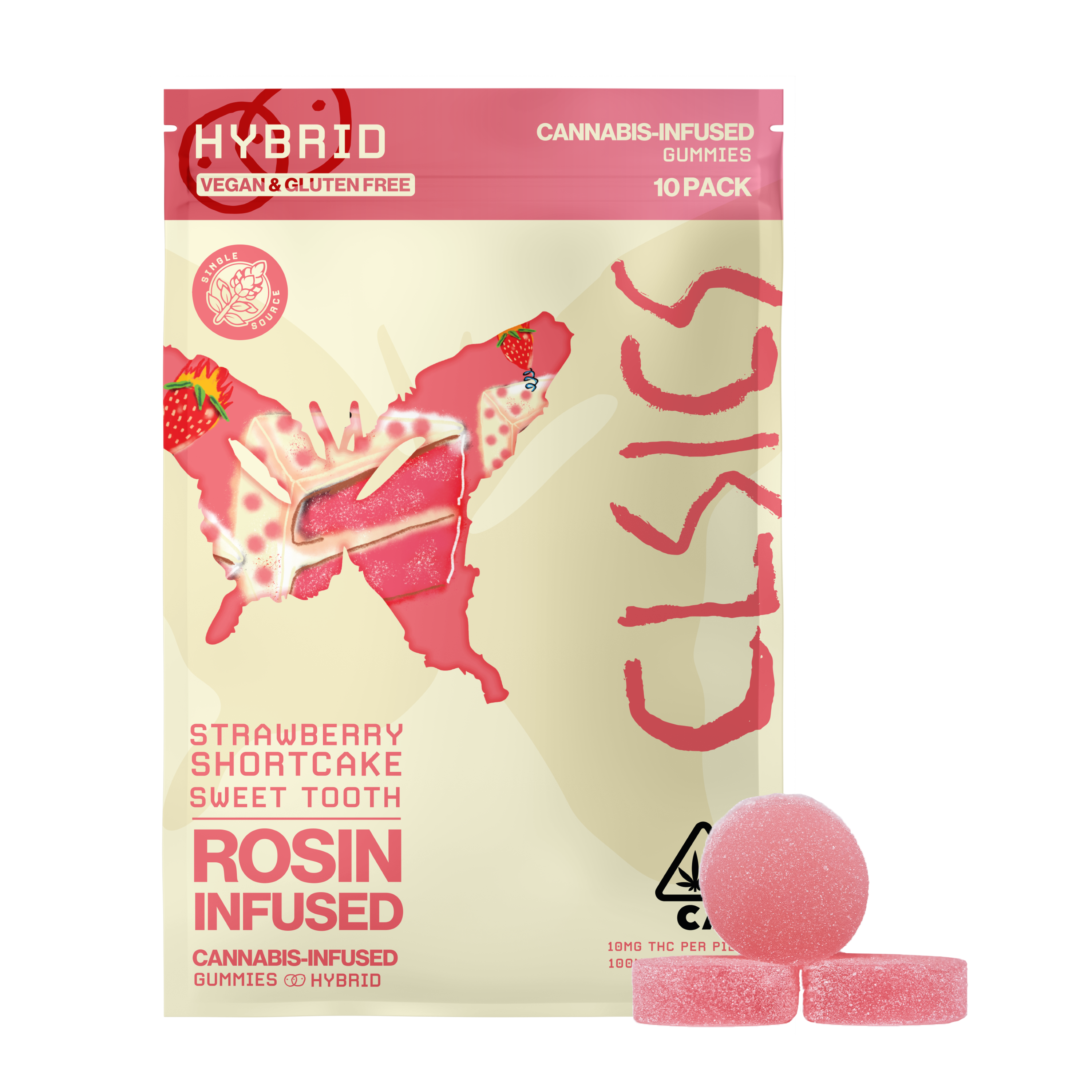 Sweet Tooth Strawberry Shortcake [10pk] (100mg)