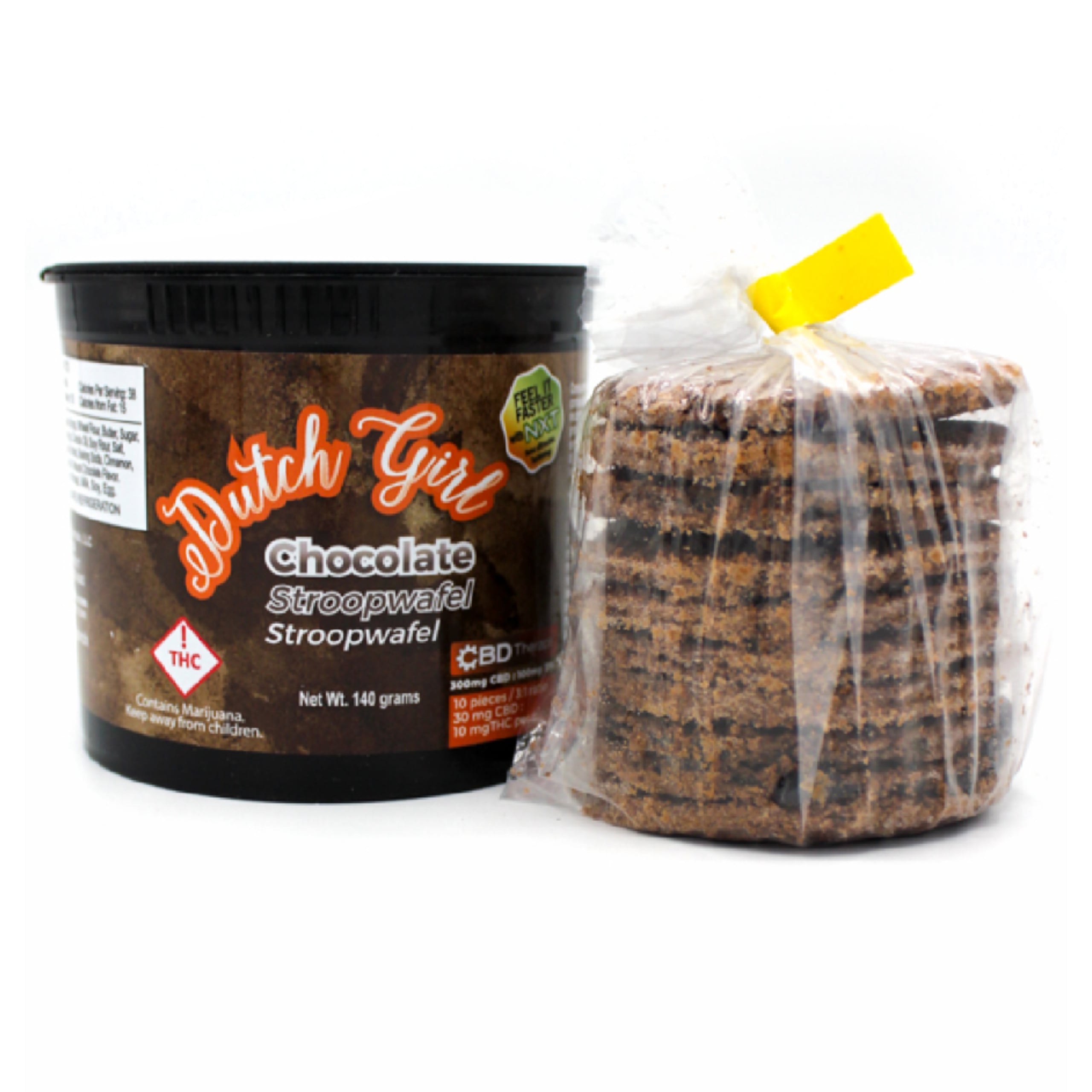 3:1 Chocolate Stroopwafels (300mg CBD/100mg THC)