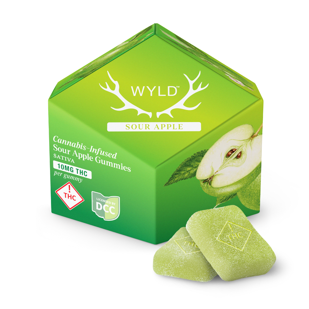 Wyld - Sour Apple - Gummies - 100mg - 10pk