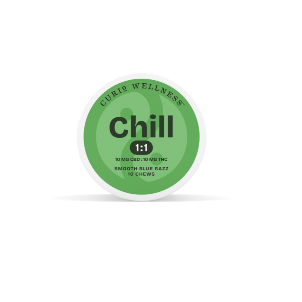 1:1 Chill Smooth Blue Razz [10pk] (100mgCBD/100mgTHC)