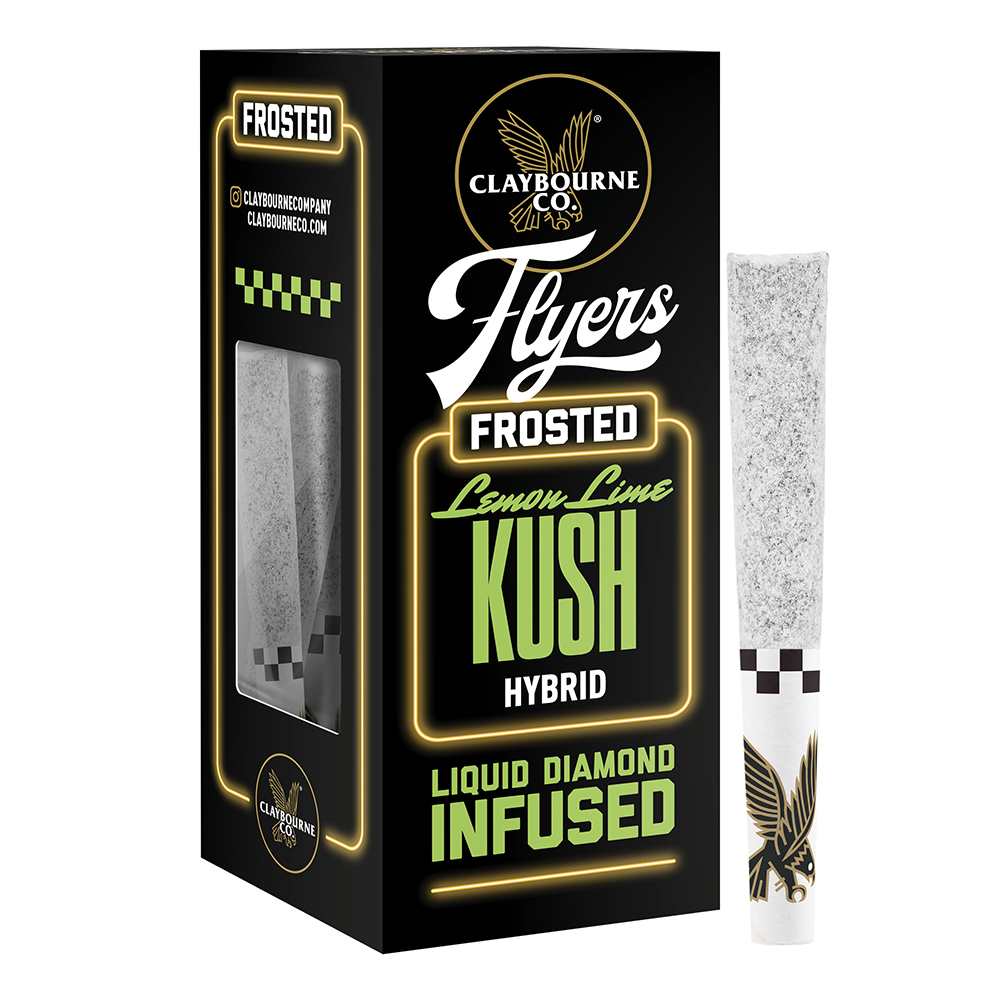 Lemon Lime Kush (2.5g) - Diamond Frosted Flyers Pre-Rolls
